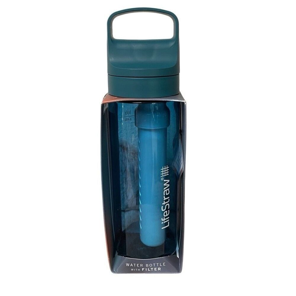 Lifestraw Go Series BPA Free Water Bottle with Filter - 650ml‎ - LAGUNA TEAL NEW